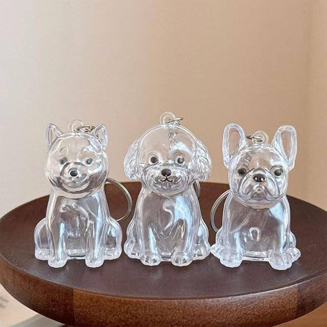 Foto 5 de 8 de realideas Llavero transparente de recuerdo de pelo de perro