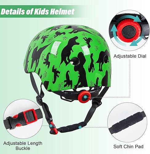 Miniatura 74 de Bienbee - Casco para niños pequeños, casco de patineta para bicicleta, equilibrio, bicicleta, scooter, para niñas y niños de 1-3-5-8-14 años