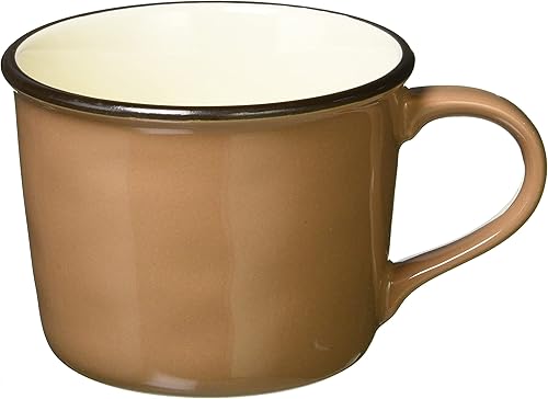 Caldo MT-CD-102 Enameled Mug, Brown