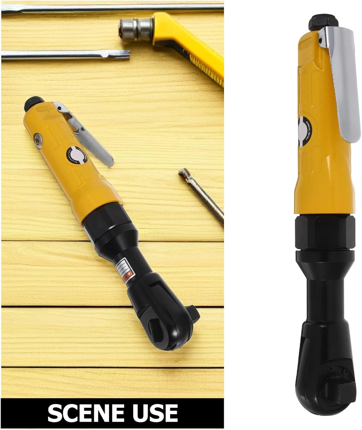 Industrial 1/2 Inch Air Ratchet Wrench Adjustable Torque Pneumatic Ratchet Spanner Heavy Duty for Auto Repair and Maintenance Professional Mechanic Tool