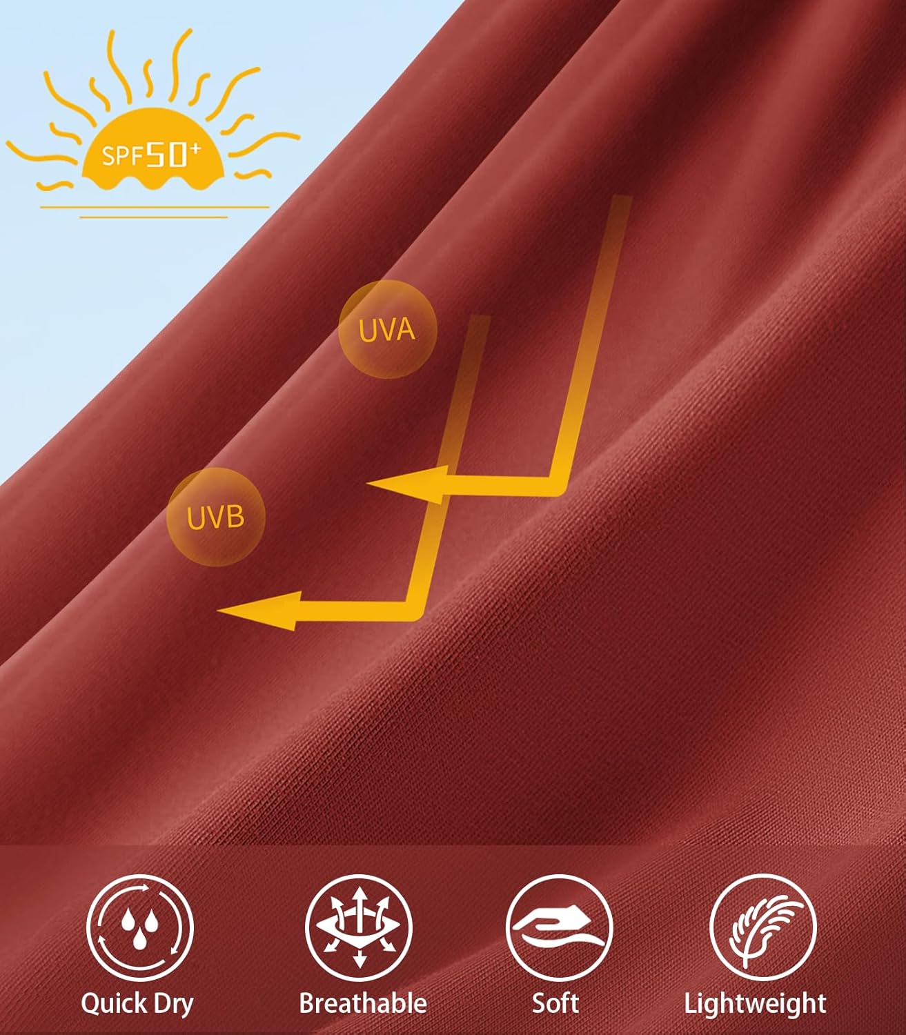 NORTHYARD Men's Sun Protection Shirts UPF 50+ Long Sleeve Swim Rash Guard Shirt Running Workout Athletic Hiking UV Fishing - Image 5