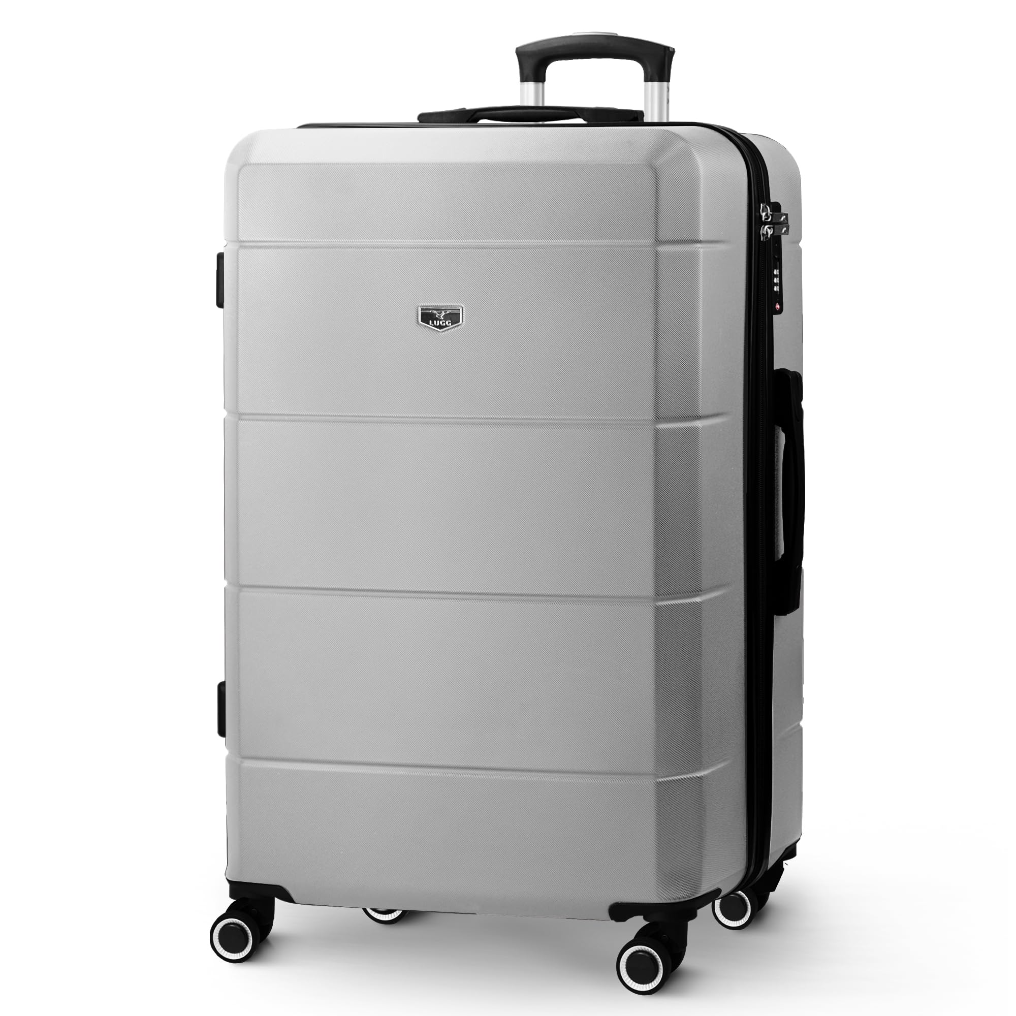 LUGG - Jetset 40cm Suitcase - 40x30x20cm- Ryanair Compatible - Underseat Size - Hard Shell ABS - Spinner & Removable Wheels - Lightweight Travel Luggage- Cream/Brown — view 203