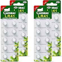 Pack of 40 LR41 AG3 Alkaline Button Batteries