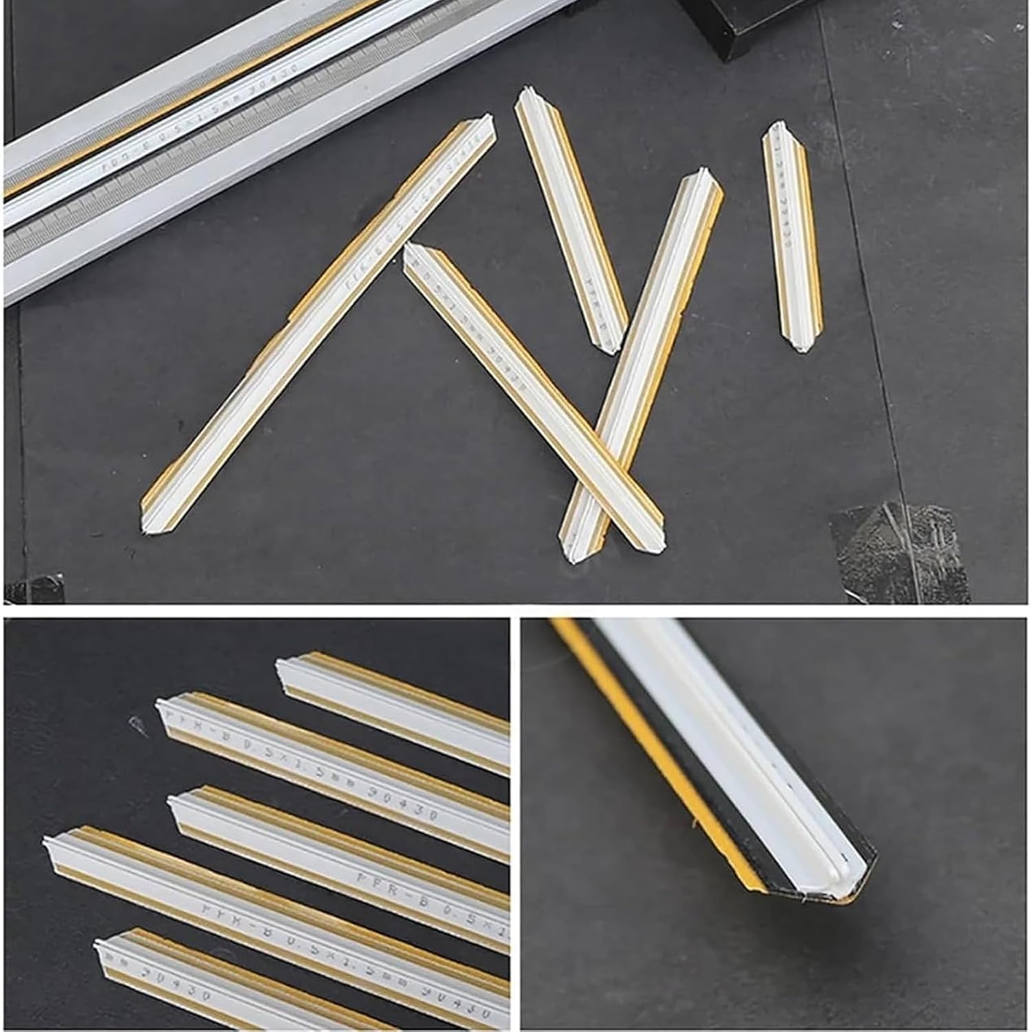 Matrice de rainage manuelle avec règle graduée, outil de découpe réglable de 10 à 500 mm limpression et lemballage, matrice de rainage professionnelle