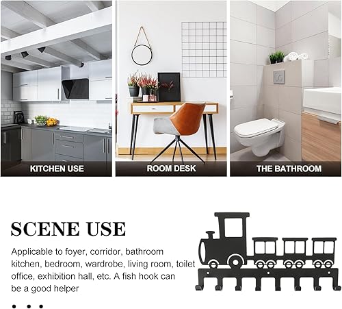 Miniatura 6 de Alipis Ganchos para colgar en la pared, 8 ganchos decorativos de metal para colgar en la pared, ganchos para colgar en la pared, ganchos para colgar