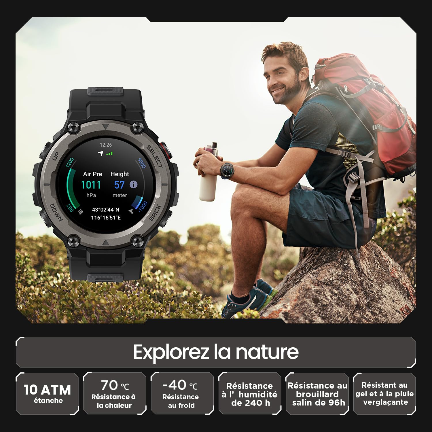 Amazfit T-Rex Pro 2024 Black