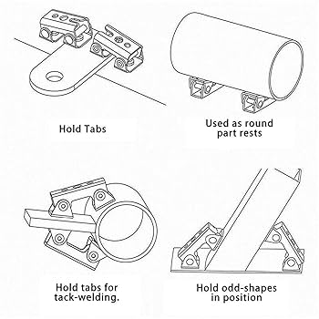 Amazon | 溶接工具 4個 Vタイプ 溶接ジグ 調節可能 磁気溶接