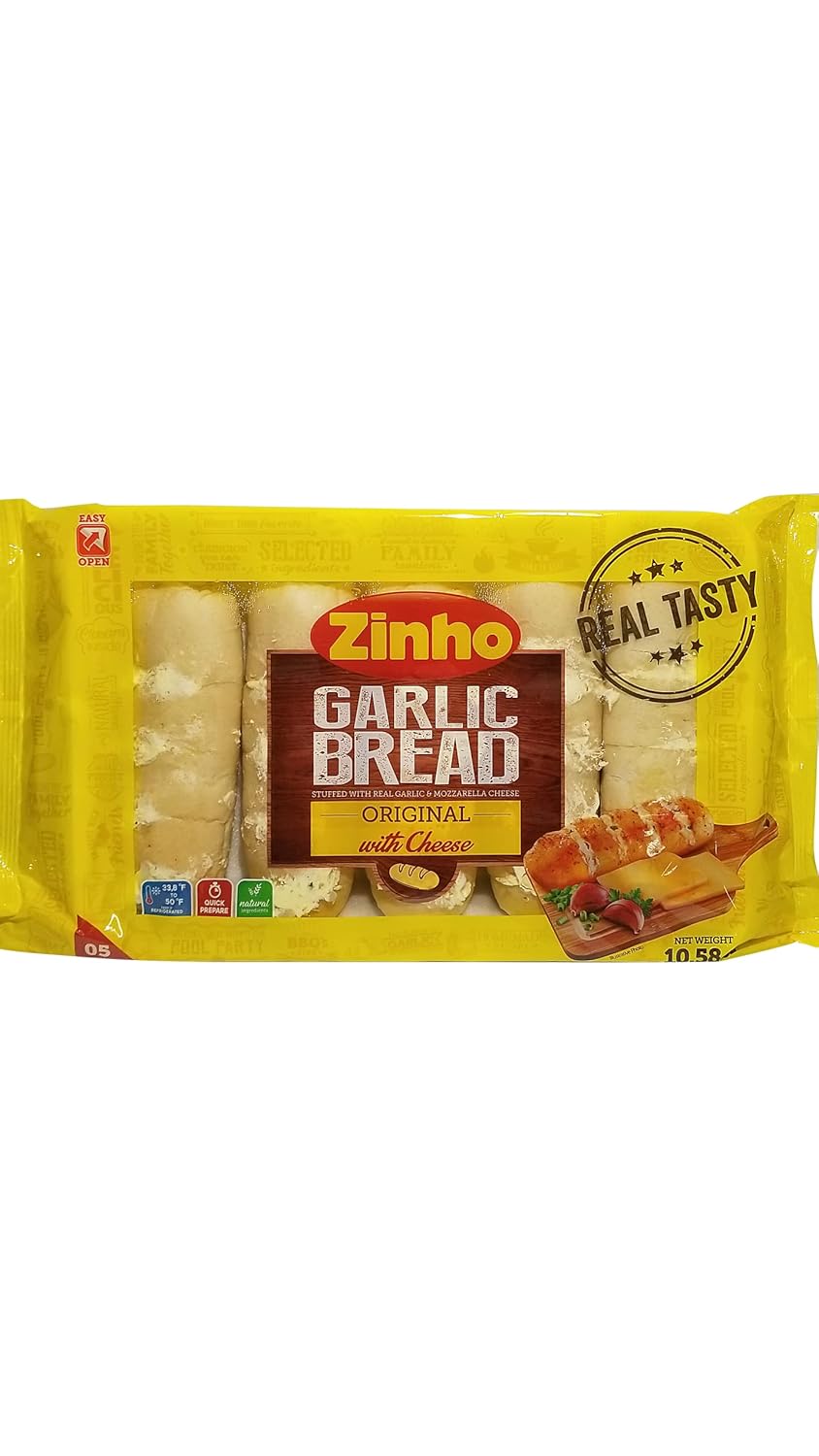 Zinho, Frozen Brazilian Garlic Bread,10.58 Ounce Grocery