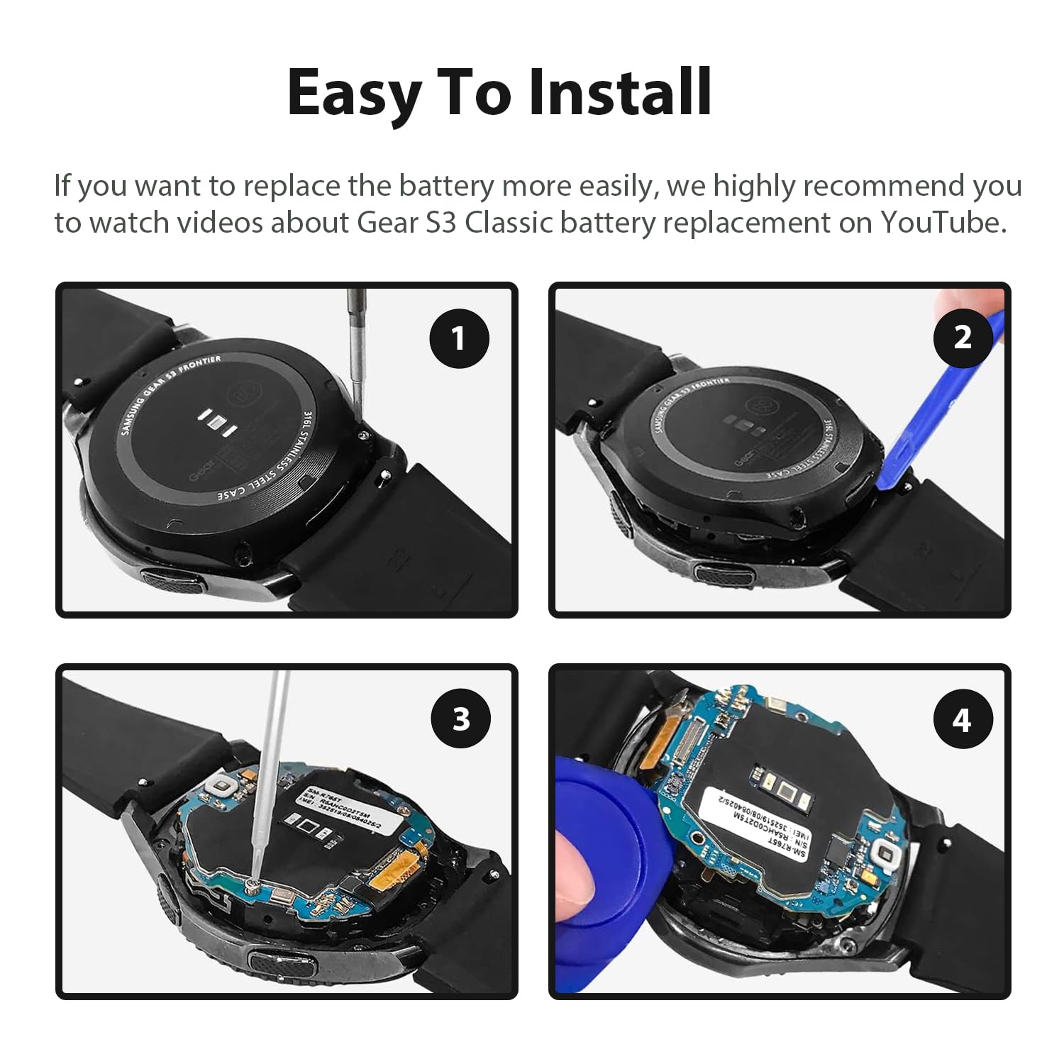 Amazon.com: Venenio [580mAh] Battery for Samsung Gear S3 Frontier