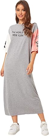 vestido camiseta cinza