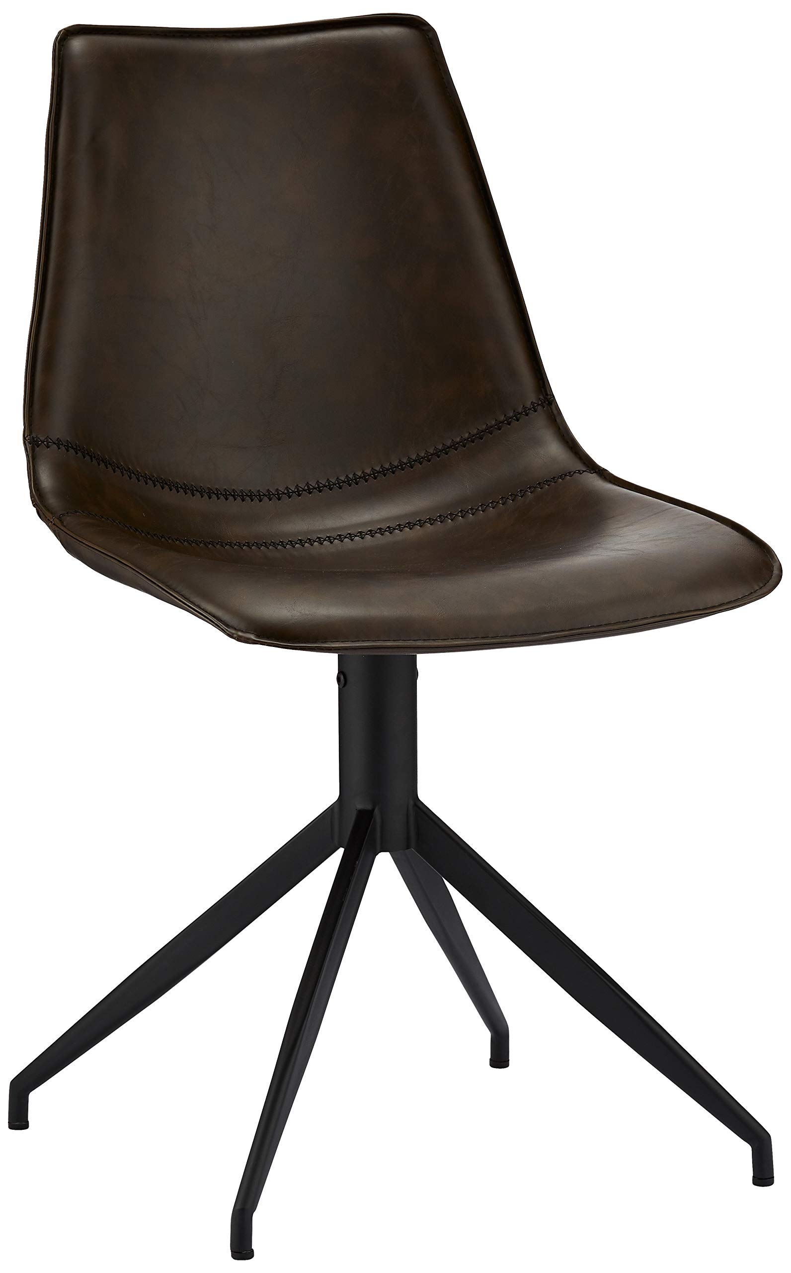 Chaises pivotantes salle à manger marron simili cuir au style scandinave pour un confort optimal