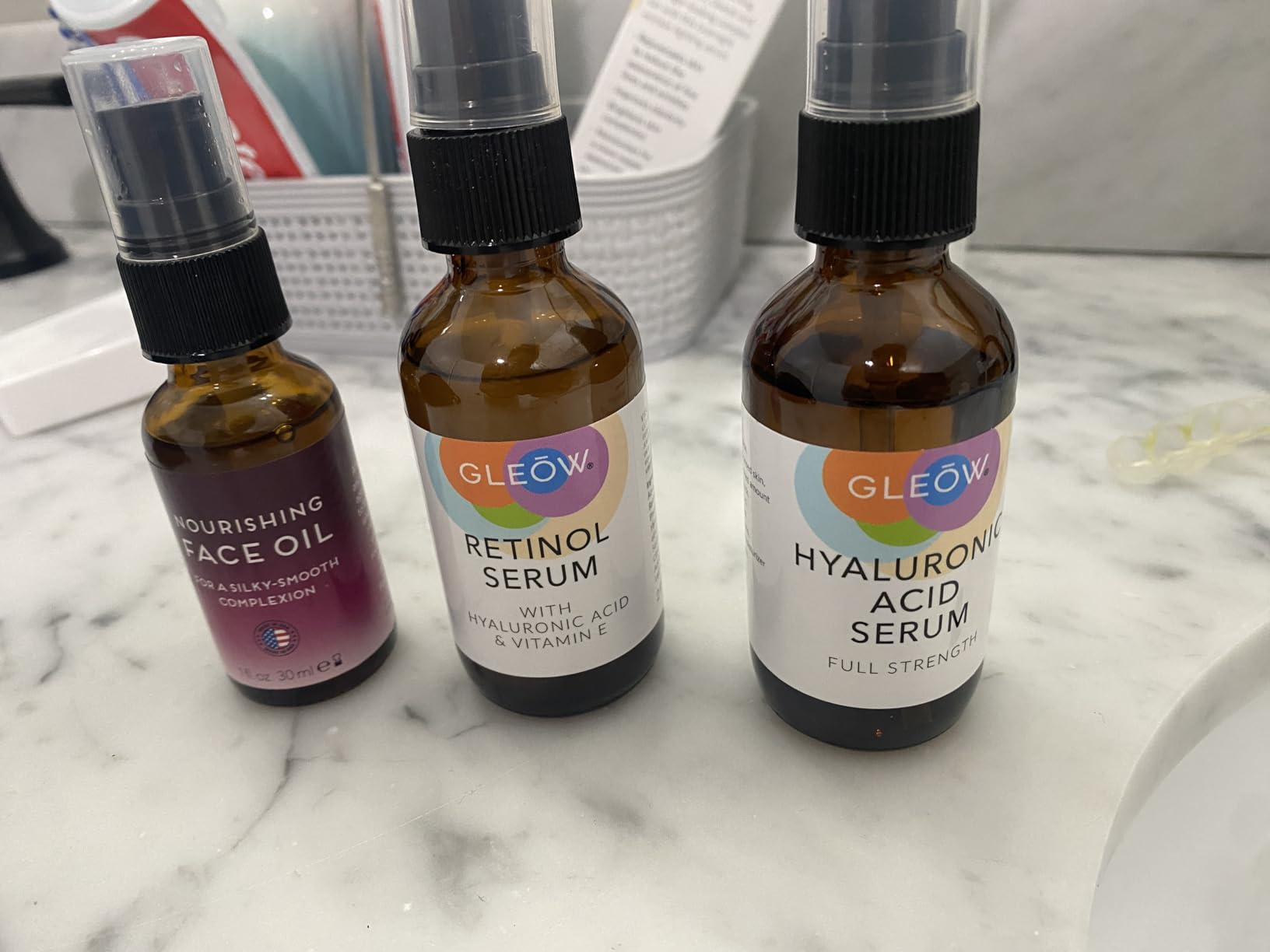 GLEOW New 2024 Pure Hyaluronic Acid Serum for Face - Hydrating Serum for Women - Hyaluronic Acid Pure Face Serum for Women - Face Serum for Dry Skin with Dark Spots 2oz