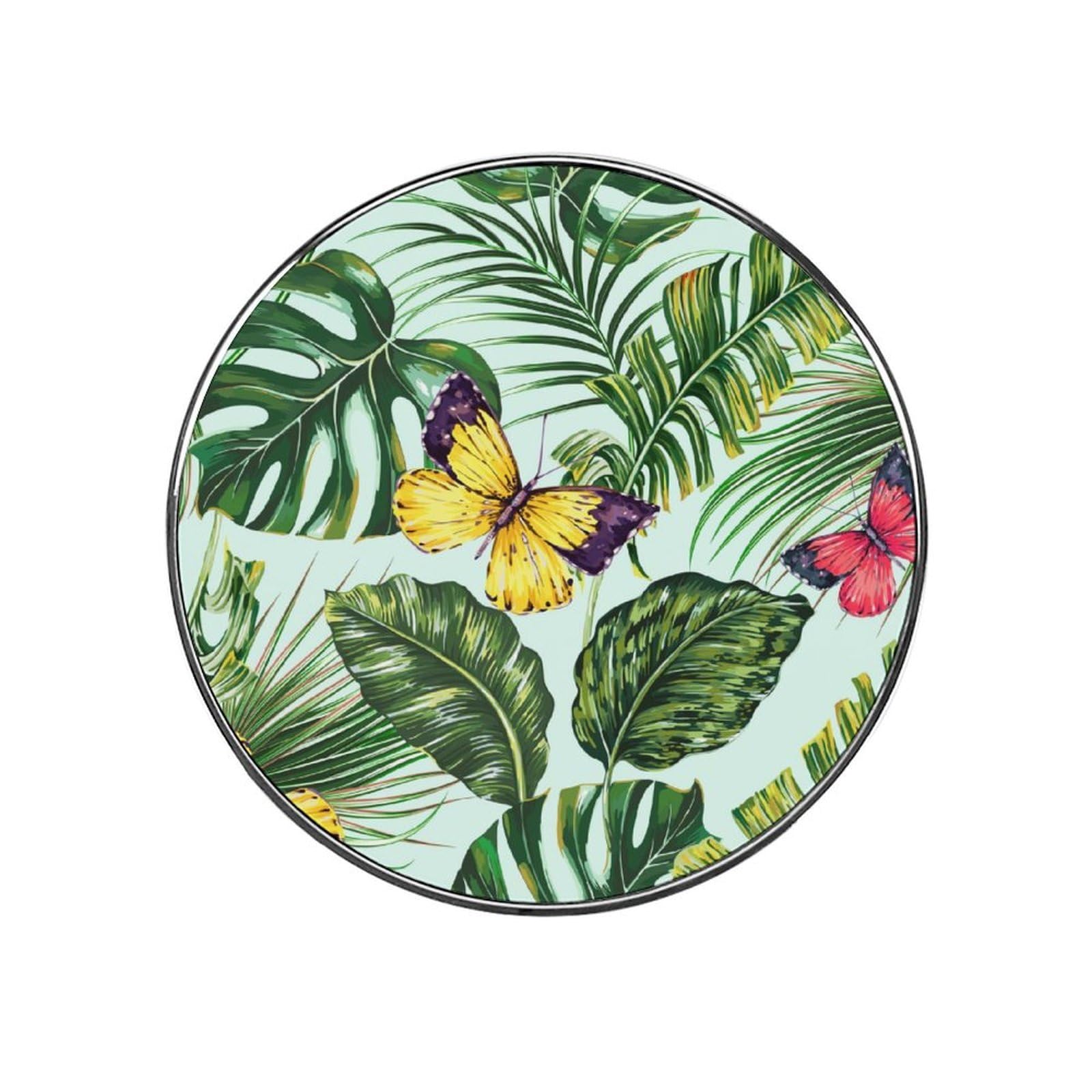 Butterfly Green Leaf Alloy Fridge Magnet For Office Cabinet Refrigerator Whiteboard Photo