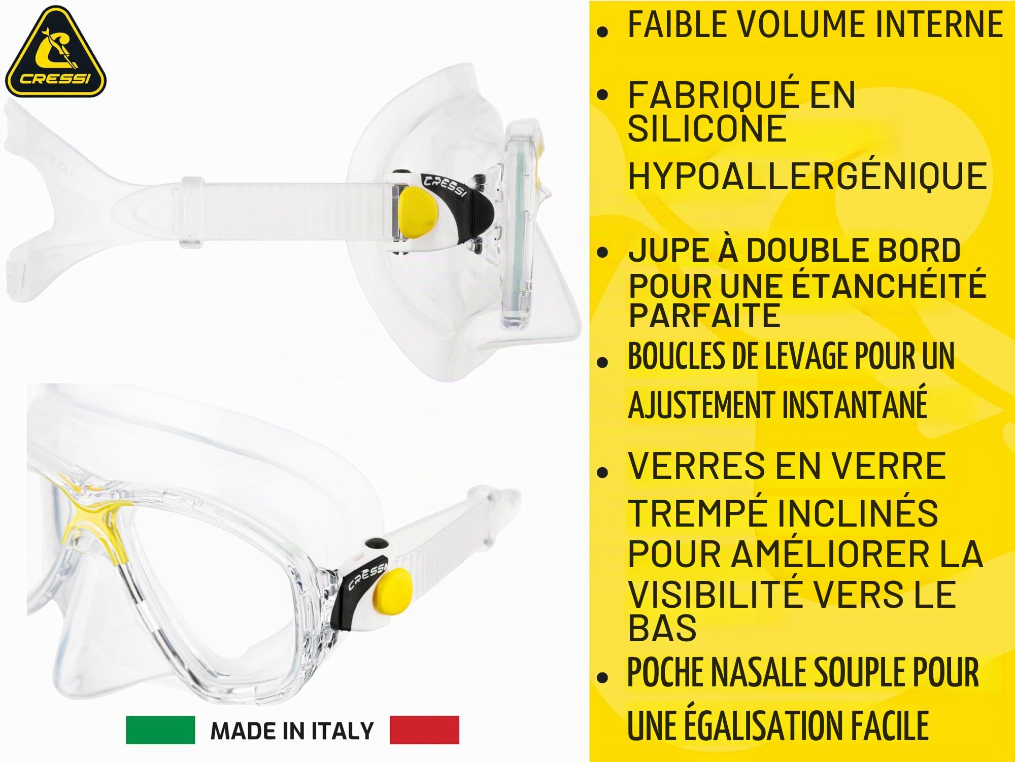 Cressi - Marea Kits de Randonnée Aquatique Mixte Adulte