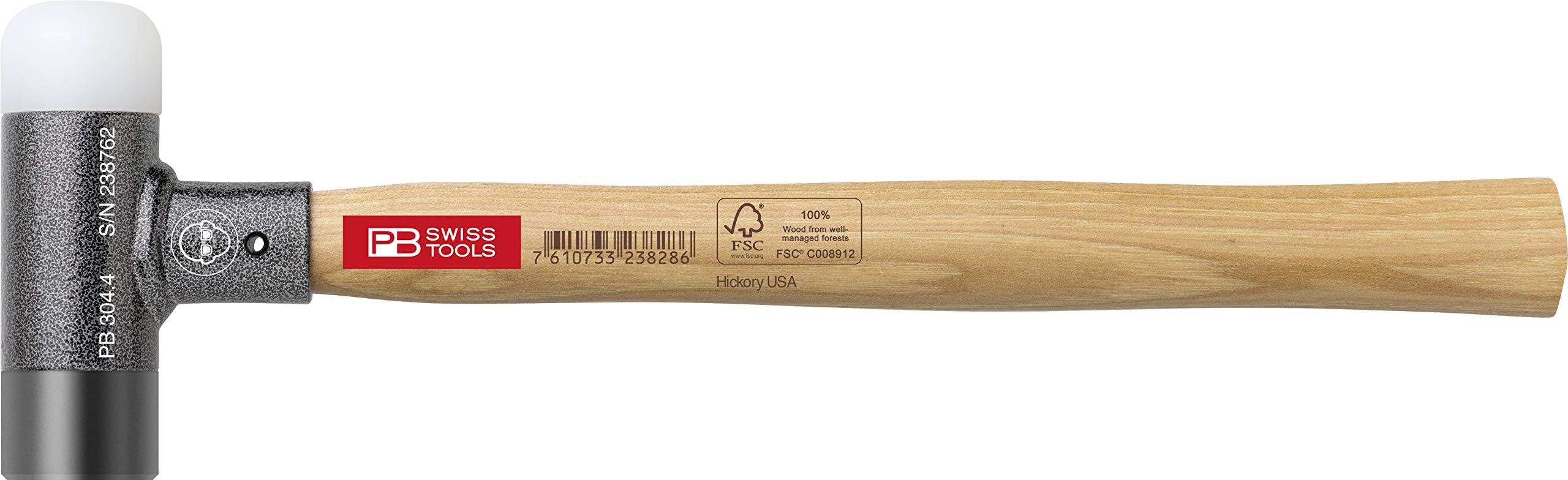 2-in-1 Engineer Dead Blow Hammer PB 304 | Swiss Made | Hammer for Powerful and Precise Blows without Recoil (Ø 32mm)