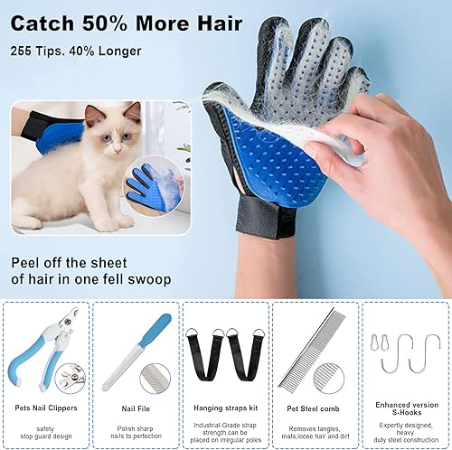 Miniatura 4 de Kit de primeros auxilios para perros, kit de primeros auxilios para mascotas, kit de emergencia para mascotas, arnés de hamaca, cortaúñas,