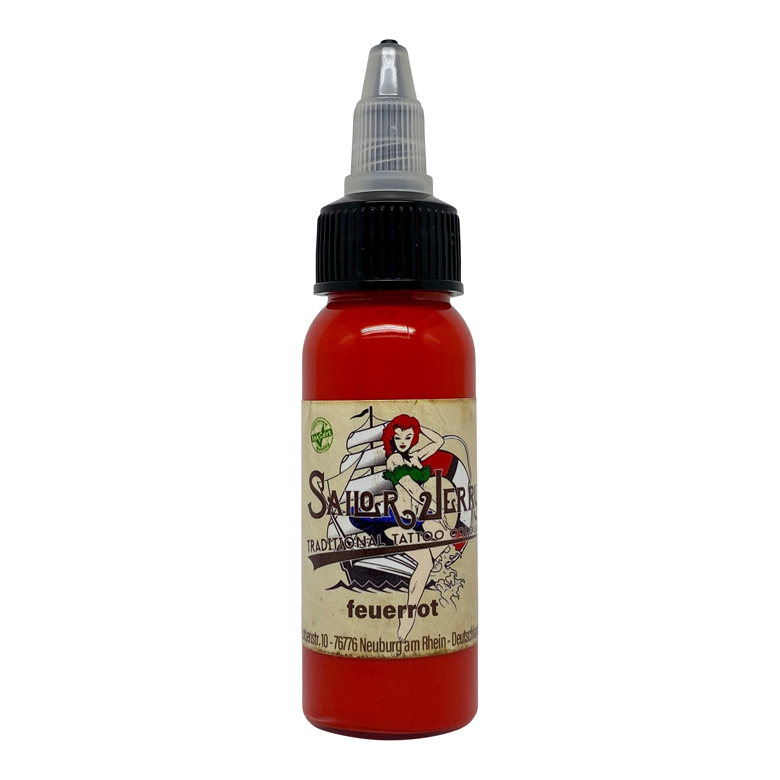 Sailor Jerry Tattoofarbe Dunkelgrau 10 Ml – REACH-konform, Made In Germany Mit Zertifikat