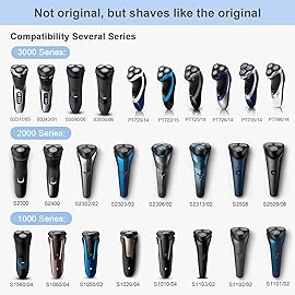 SH30 Replacement Heads for Philips Norelco Shaver Series 3000, 2000, 1000 and S1560, SH30 Blades for Philips Norelco 3900, 3600, 2400, 6 Pieces of Pack