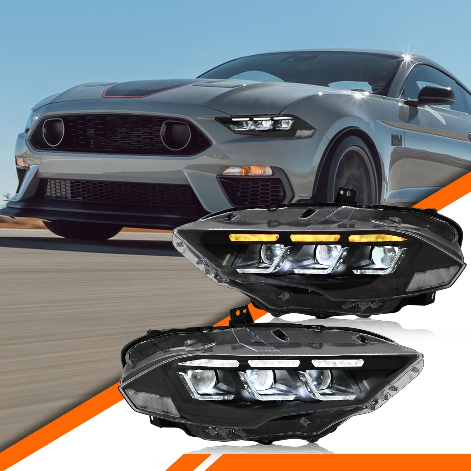 Headlights for Ford Mustang 2018 2019 2020 2021 2022 Philippines
