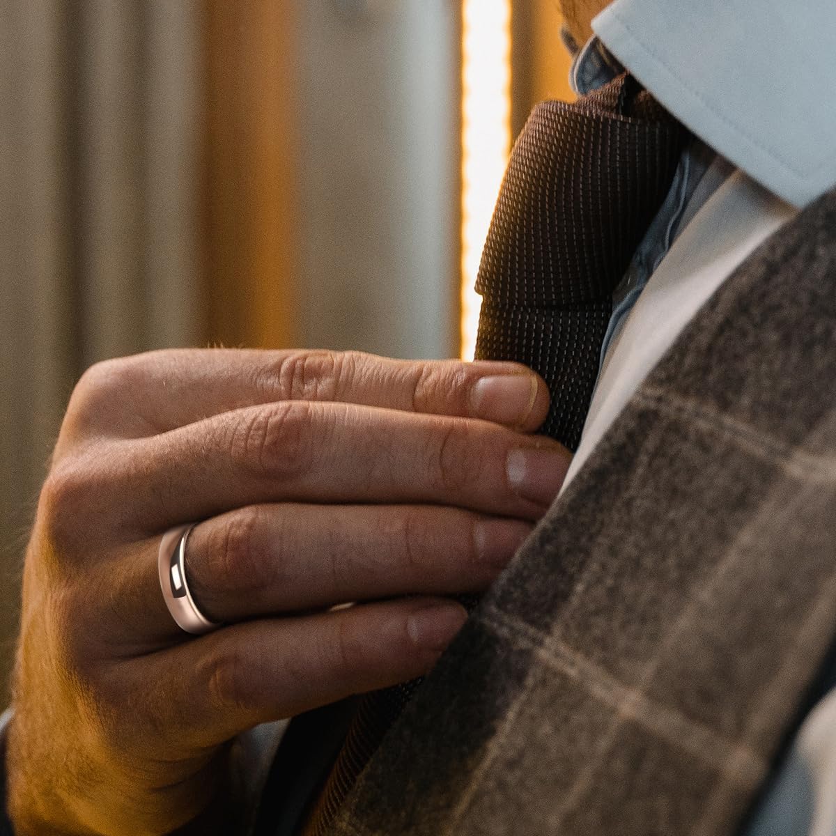 6mm 8mm 10mm Rose Gold Tungsten Rings Wedding Band Matte Comfort Fit for Men Women Size 4-15.5 - Image 5