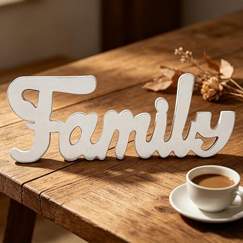Rustic Wooden Family Signs for Home Decor Wall 15", Farmhouse