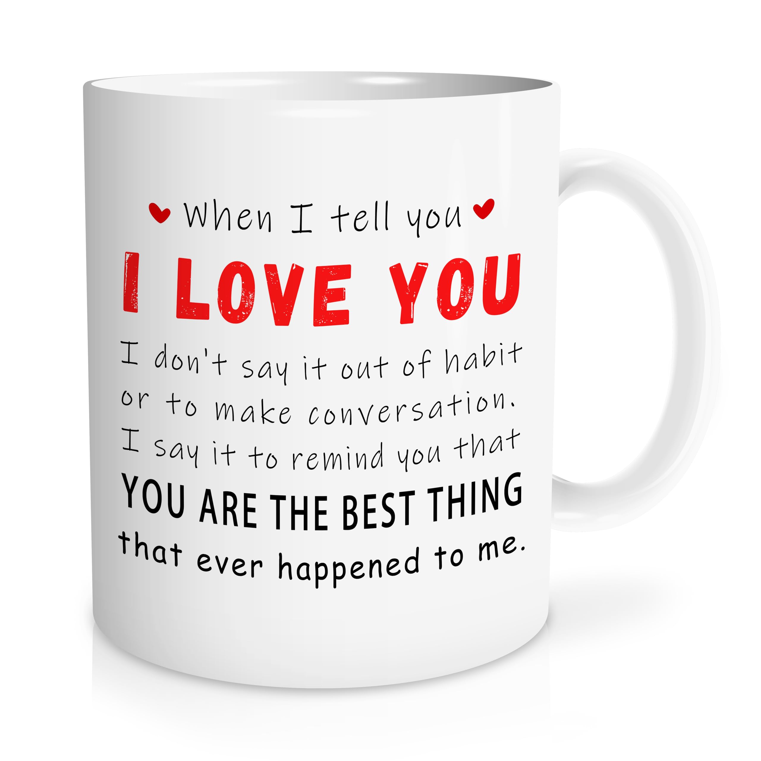 valentines day mug,i love you coffee for her him,girlfriend coffee mug,you are the best thing,valentine Christmas Couple Gifts for Him, Her/11 oz