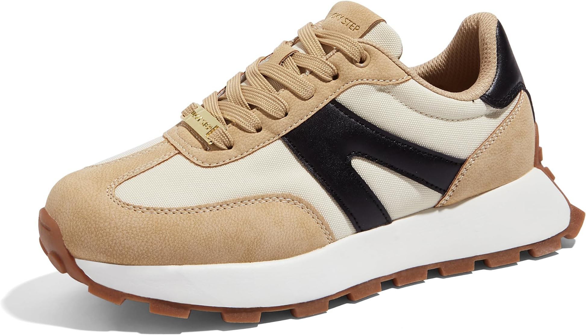 โ Women's Platform Fashion Sneakers Retro Classic Trainers Casual Lace-up Stylish Tennis Running Walking Shoes