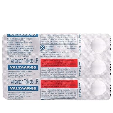 Valzaar 80 Blister Pack Of 15 Tablets Amazon In Health Personal Care