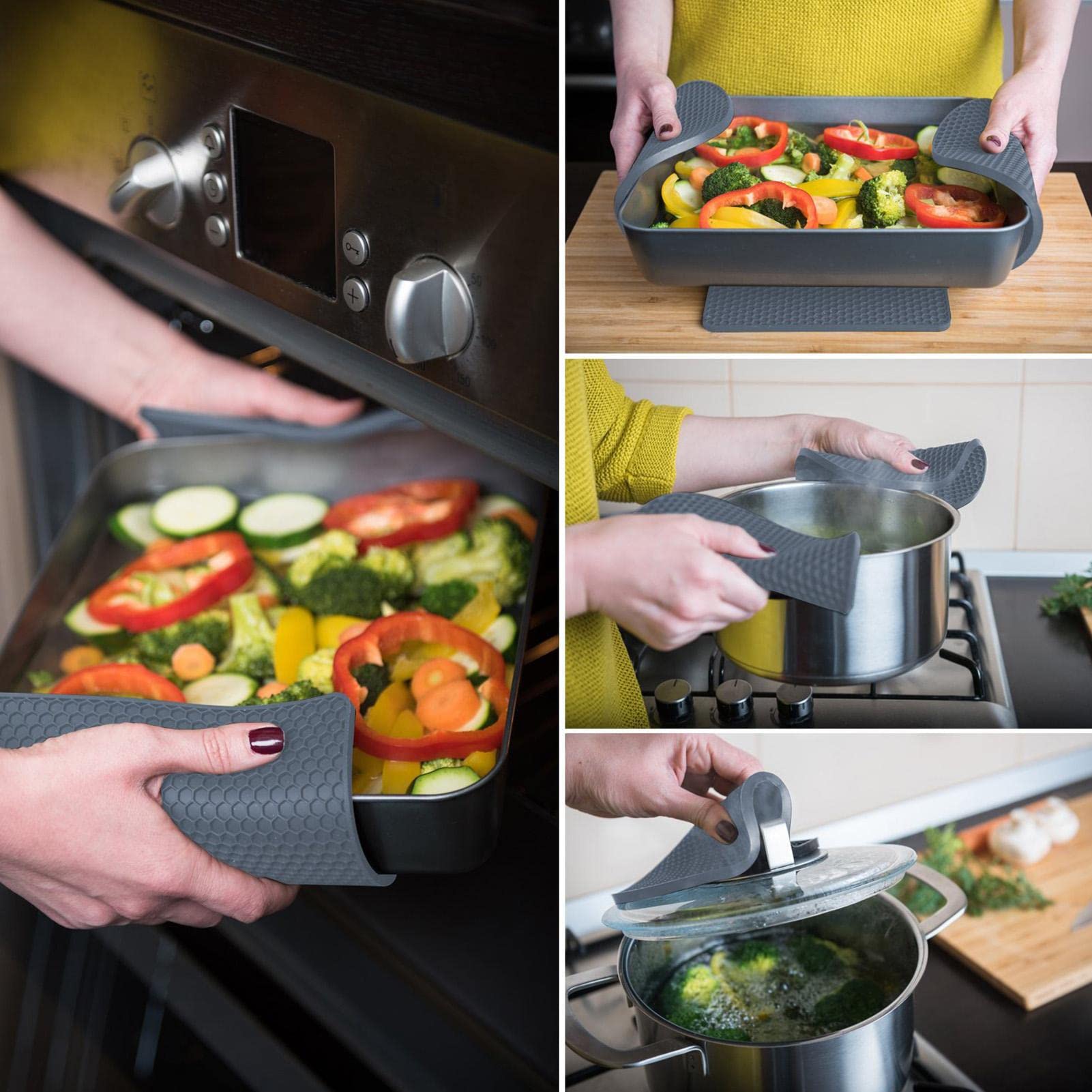 Lot De 3 Dessous De Plat En Silicone Antidérapants Et Résistants à La