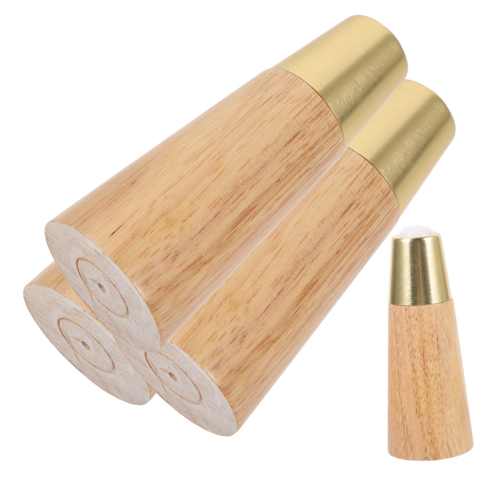 Pieds de lit en bois massif Toddmomy 12 cm pour surélever et protéger votre salon