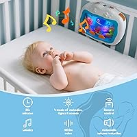 Vista 2 de Baby Aquarium Toy, Sleep Soother Musical Crib Toy, Sea Animal Sensory Dream Soother for Newborns 0-6 Months, Sound Machine with Light & Soothing