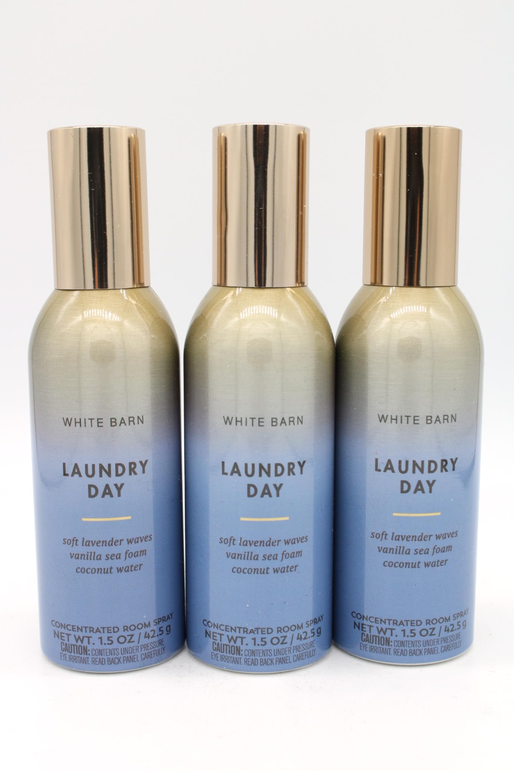 Generic Laundry Day, Bath and Body, Concentrated Room Spray, 1.5 oz each, 3 pack, Blue