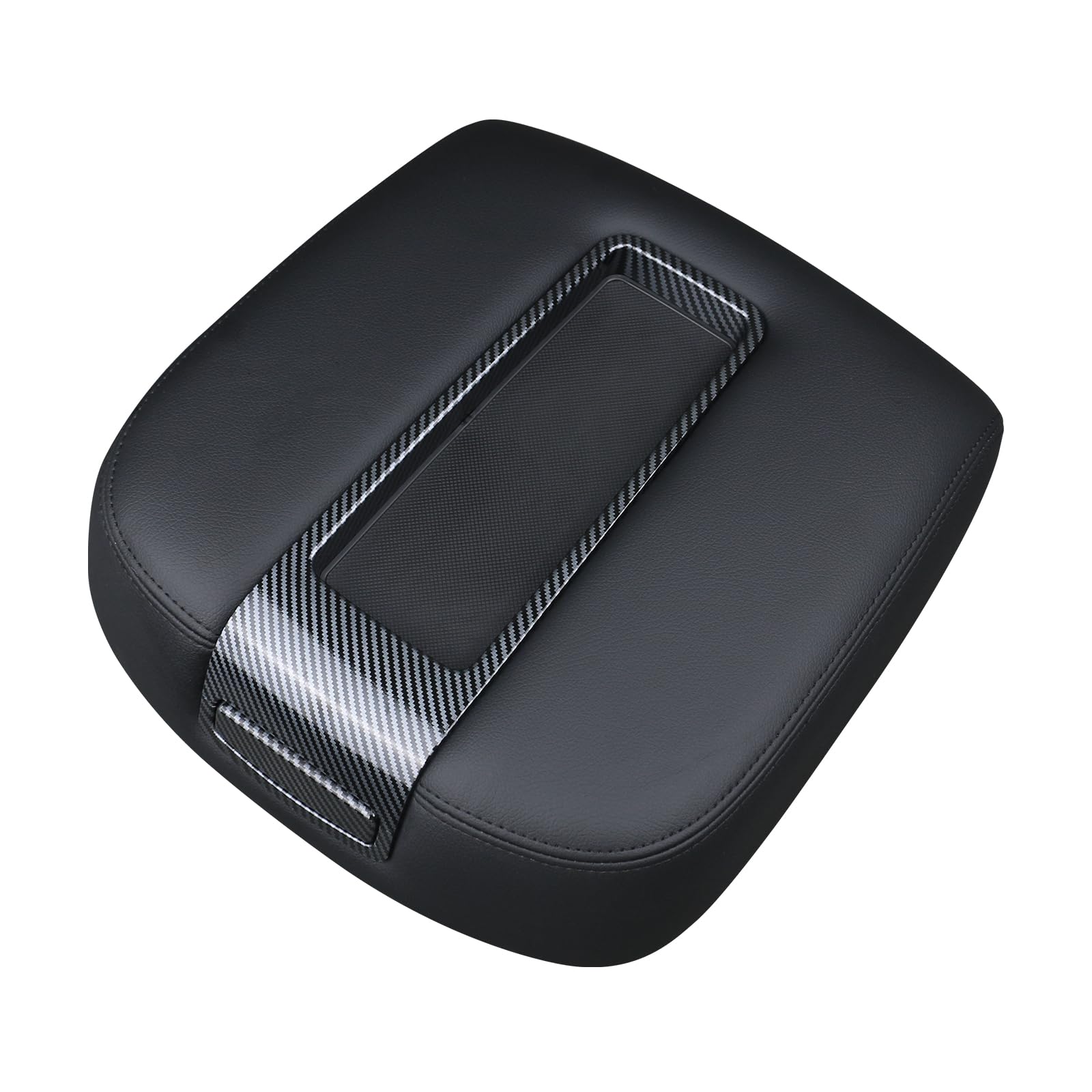 Black Front Seat Center Console Armrest Lid - Compatible With 2014-2019 Chevy
