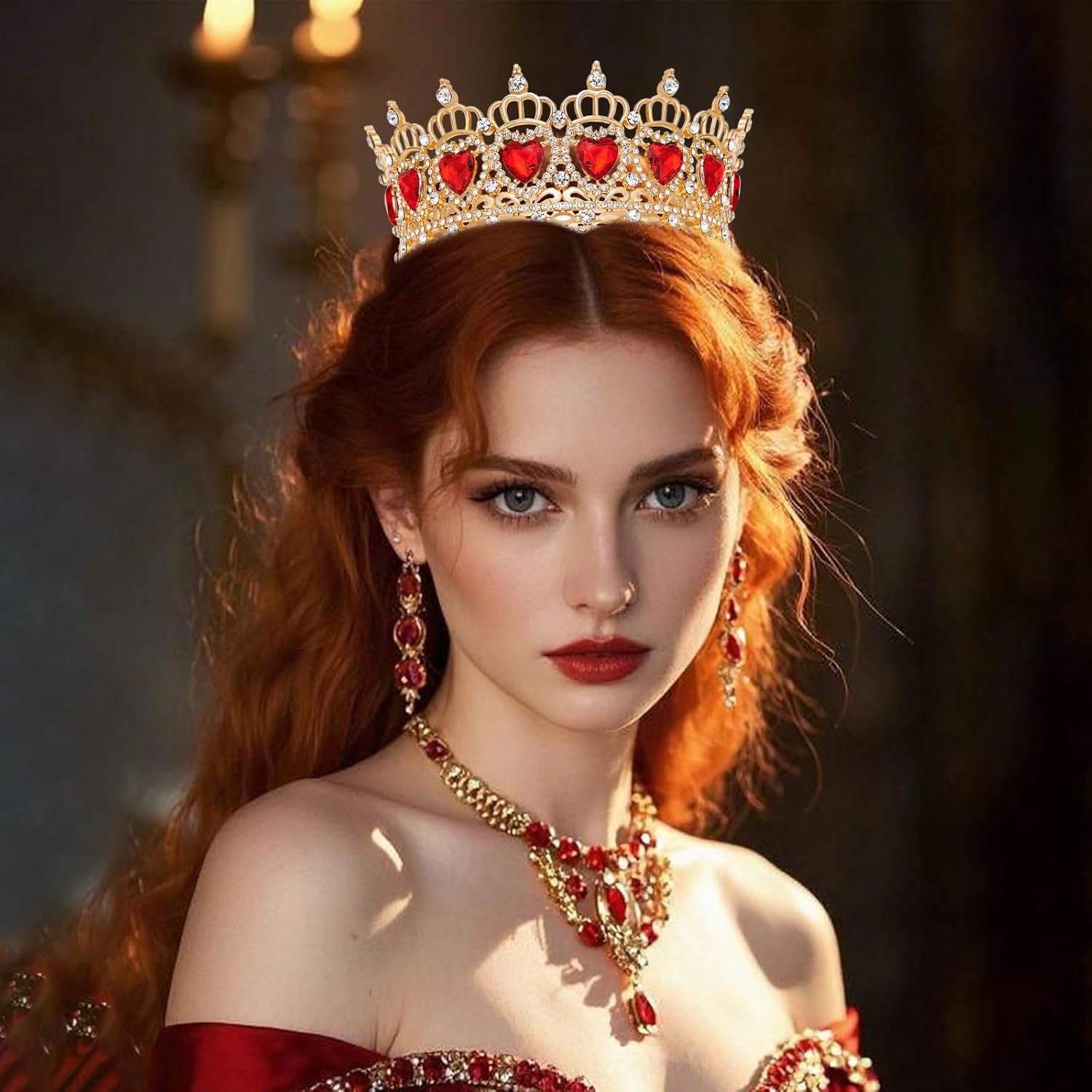 Queen Crown Rhinestone Wedding Crowns and Tiaras for Women Costume Party Hair Accessories Princess Birthday Crown Crystal Bridal Crowns - Image 4