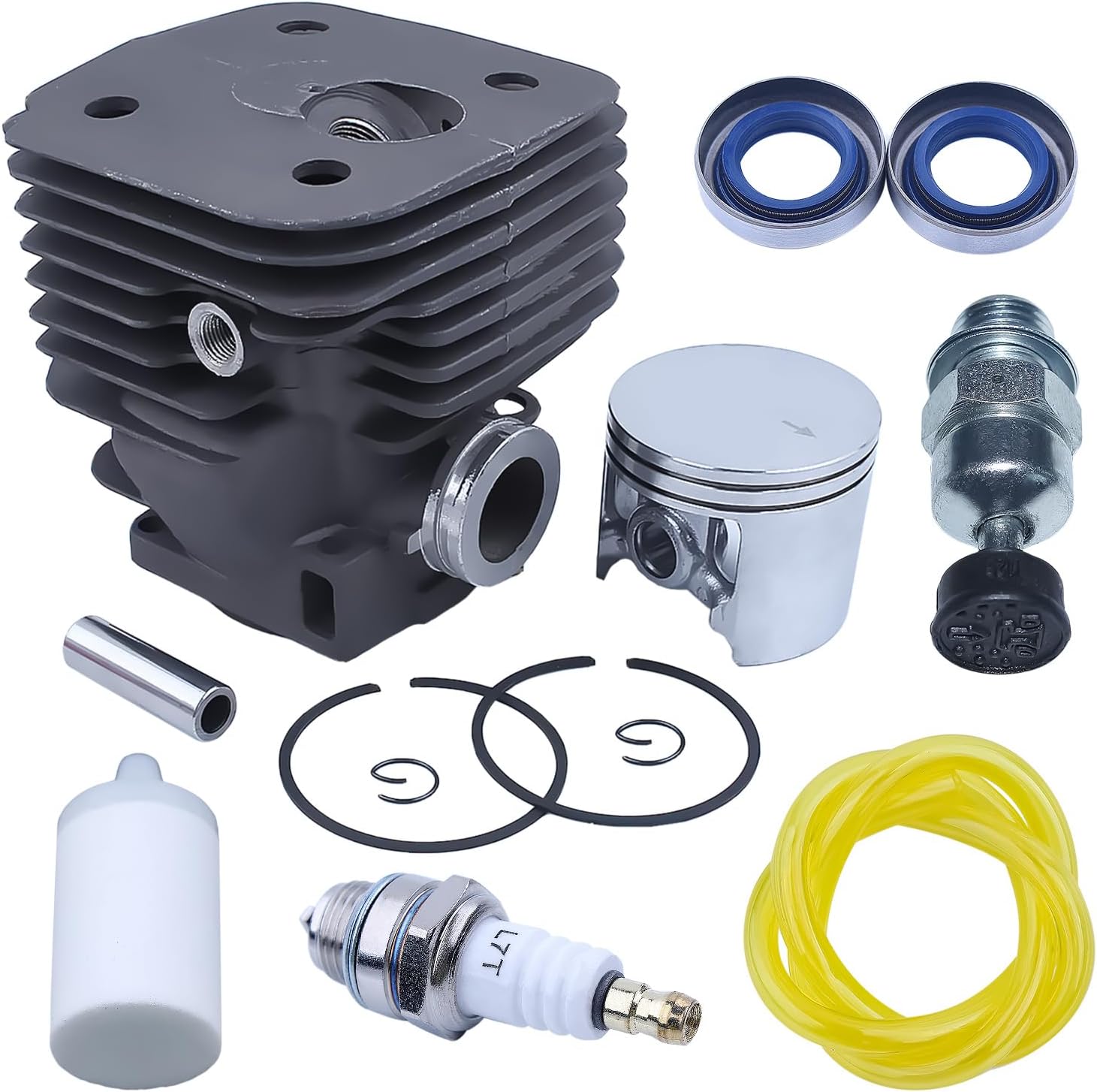 AUMEL 56mm Cylinder Piston Pin Kit For Husqvarna 395 395XP 395EPA Chainsaw Nikasil # 503-99-39-03, 503-99-39-71.