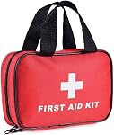 SlimK Small First Aid Kit for Car Travel & Outdoor Emergency Like Minor Cuts, Scratch, Burns & Sprain - 112 Pieces of Premium Sterile Emergency Kit First Aid Supplies - Compact & Lightweight Bag