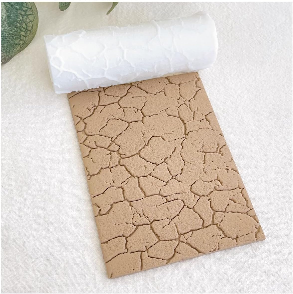KEOKER 3PCS Polymer Clay Texture Rollers - Like Clay Texture Sheets, Great with Polymer Clay Cutters