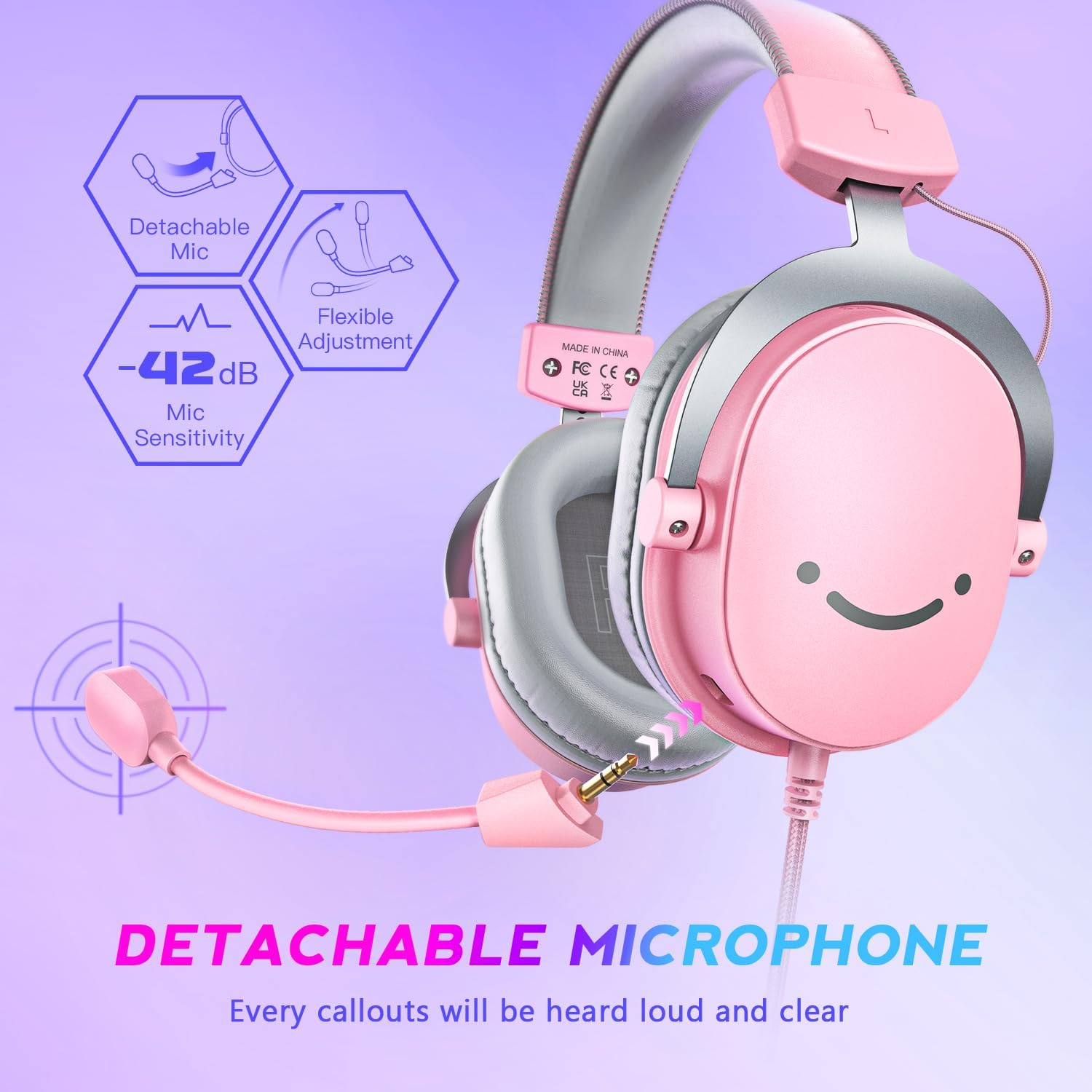 FIFINE Gaming USB Microphone Kit and PC Over-Ear Wired Headset,Streaming Recording Computer RGB Mic Set for Podcasting,YouTube,7.1 Surround Sound Headset,Control Box,for PS4/PS5/Xbox/Switch(A6TP+H9P)