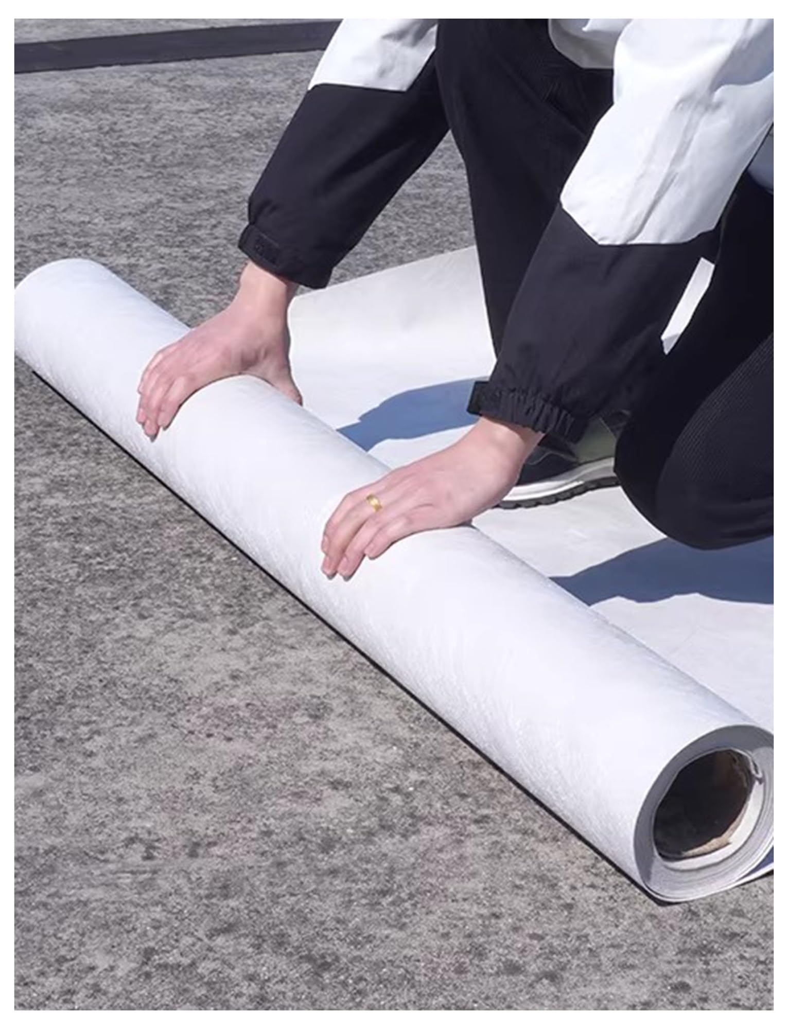 Rotolo impermeabile del tessuto del polietilene della membrana di Underlayment per la forte impermeabilità