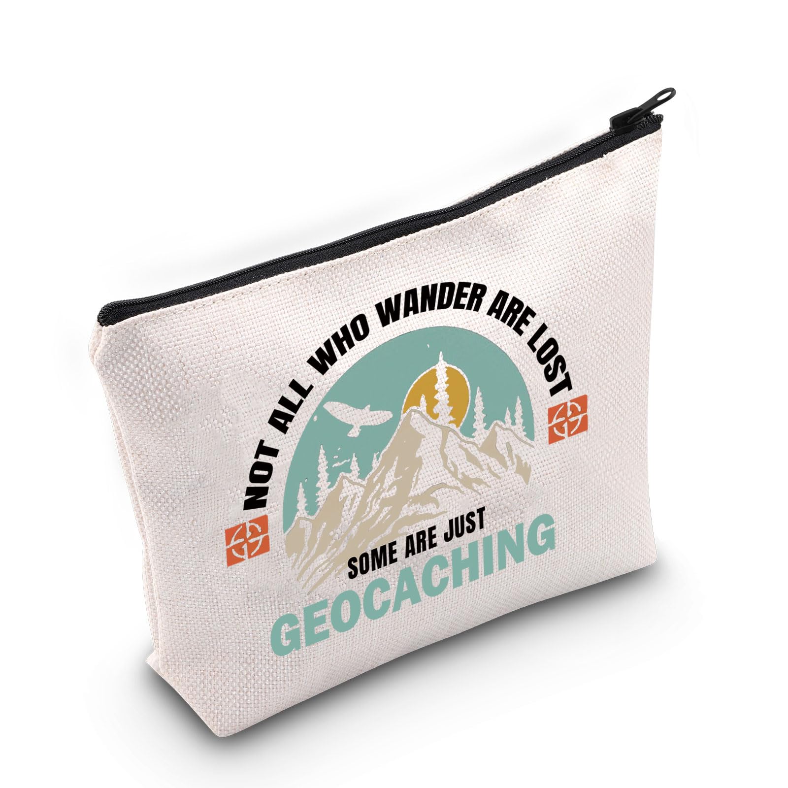 JNIAP Geocache Lover Gift Not All Who Wander Are Lost Cosmetic Bag Rock Collector Gift (just geocaching Bag)