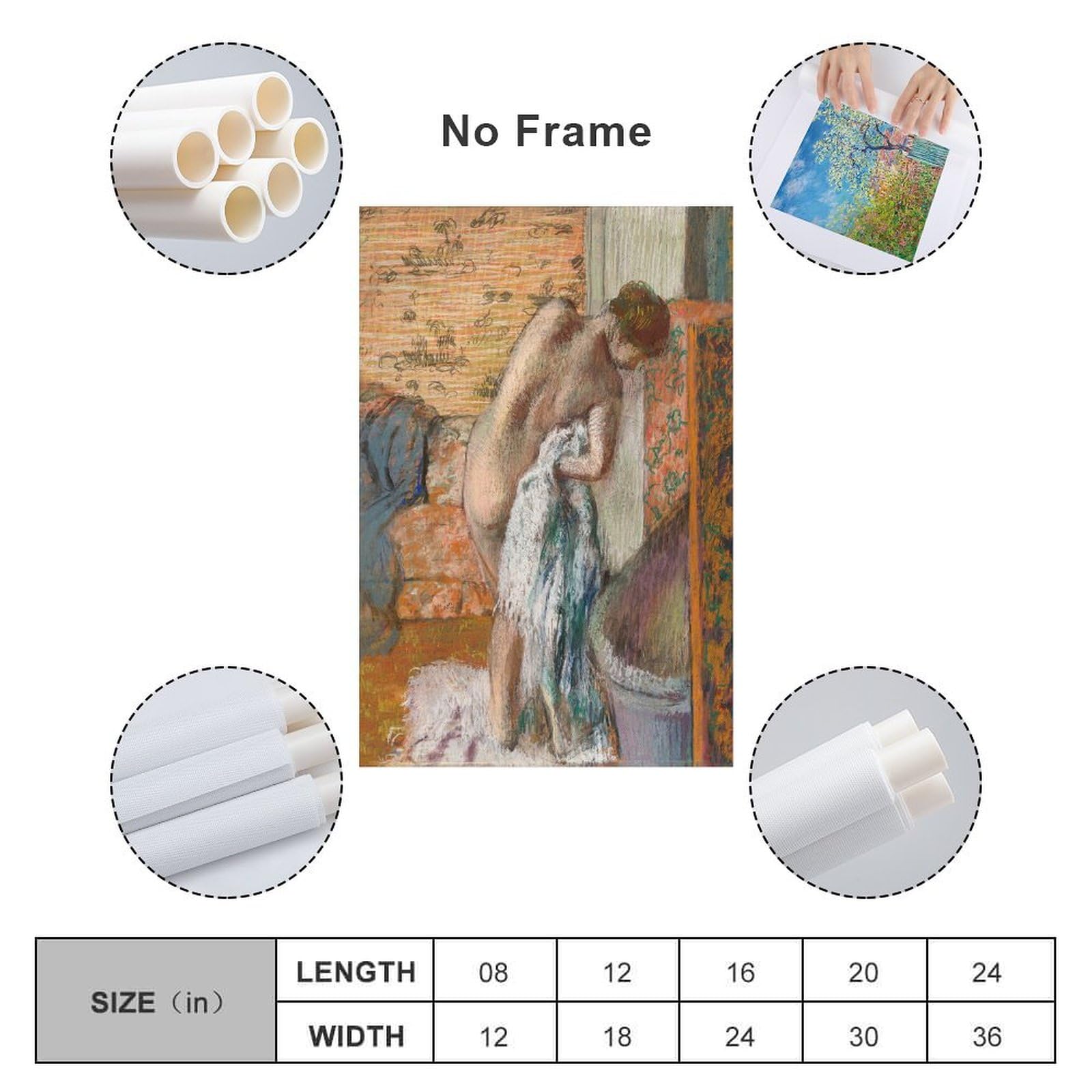 Amazon.com: Edgar Degas,Apres Le Bain,After Bath, Woman Wiping