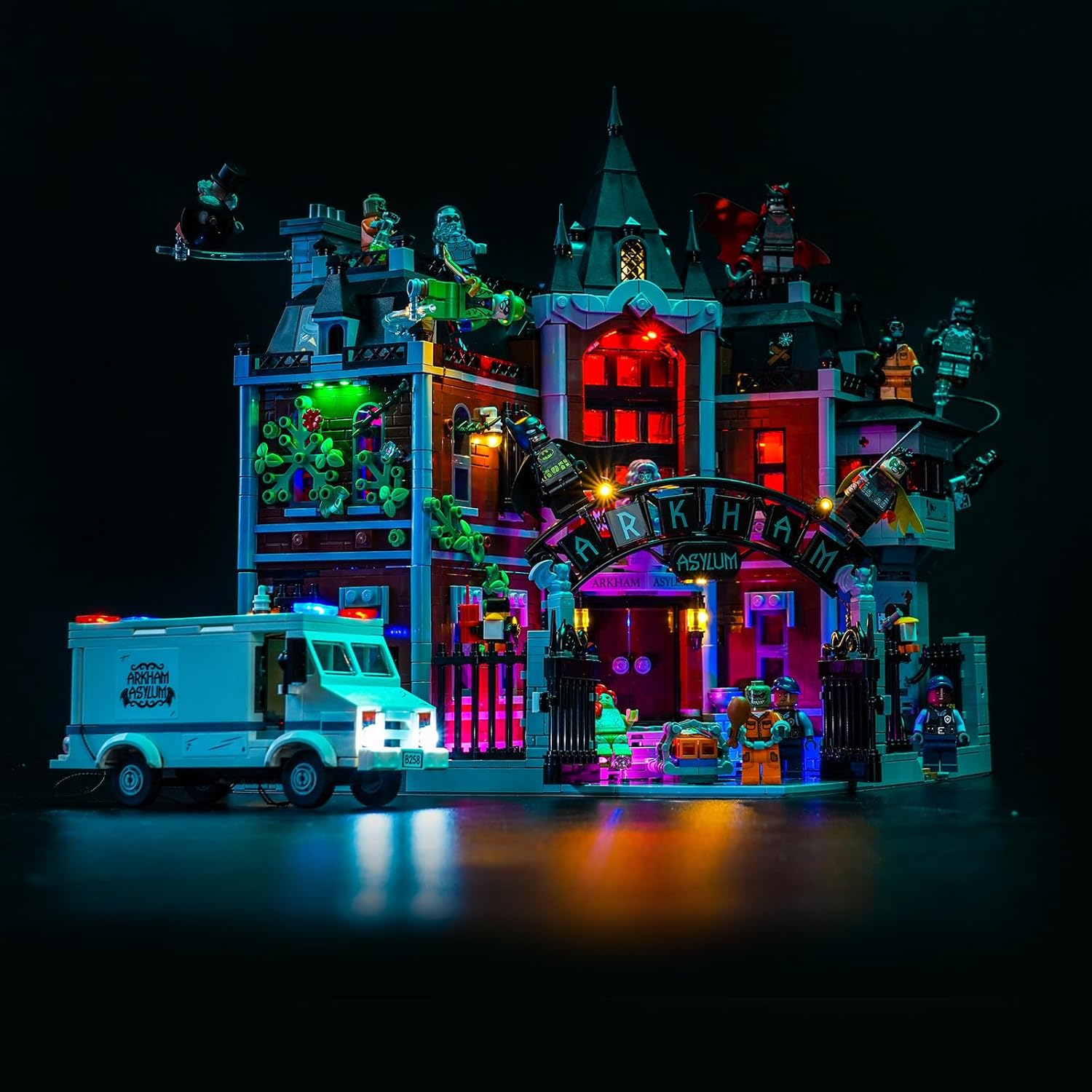 LED Lighting Compatible with LEGO 76300 Arkham Asylum,RC Light Kit Compatible with LEGO 76300,Model NOT Included - JUST Lights
