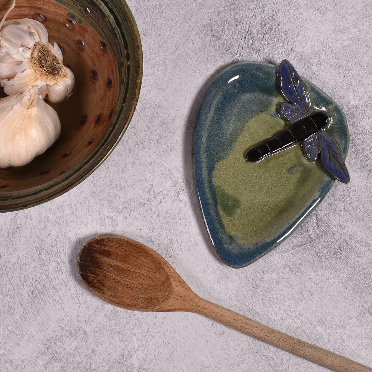 Dragonfly Spoon Rest, Handmade in the USA