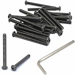 iexcell 100 Pcs M3 x 12mm Thread Pitch 0.5 mm Alloy Steel 12.9 Grade Hex Socket Button Head Cap Screws Bolts Kit, Black Oxide Finish