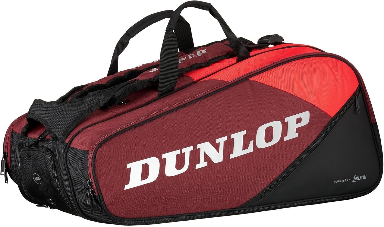 Dunlop Sports CX Performance Tennis Bag, Red/Black - 12-Racket