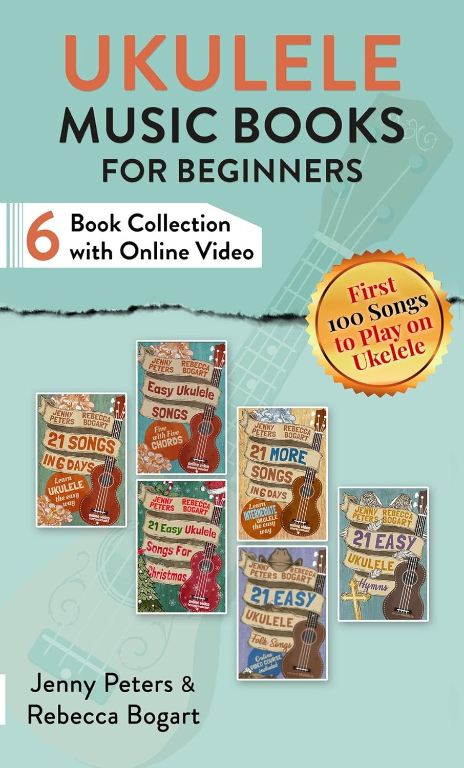 Ukulele Music Books for Beginners (Six Book Collection with Online