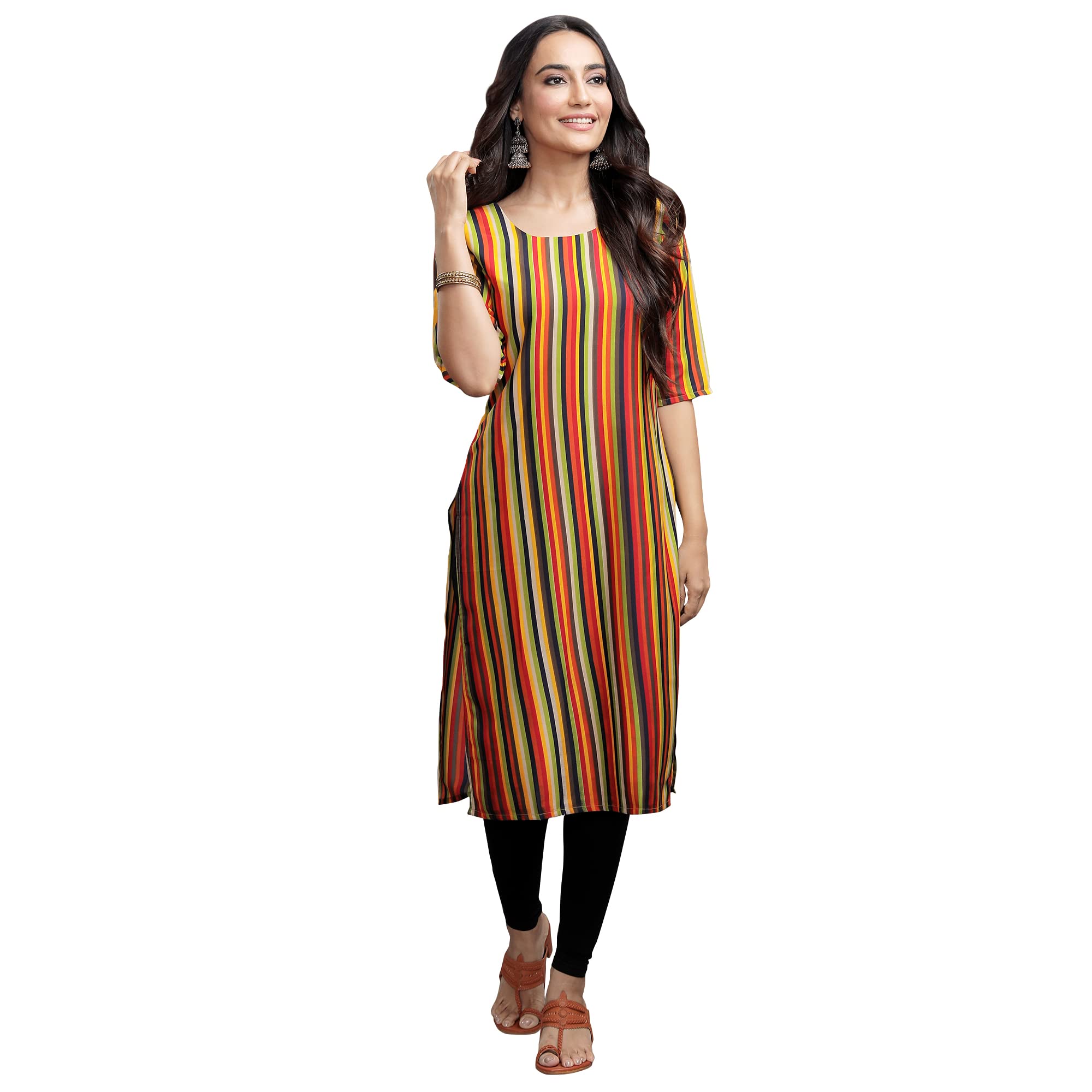 Pinkmint Women's Digital Printed Straight Kurta[Surbhi-530356-Xxl]