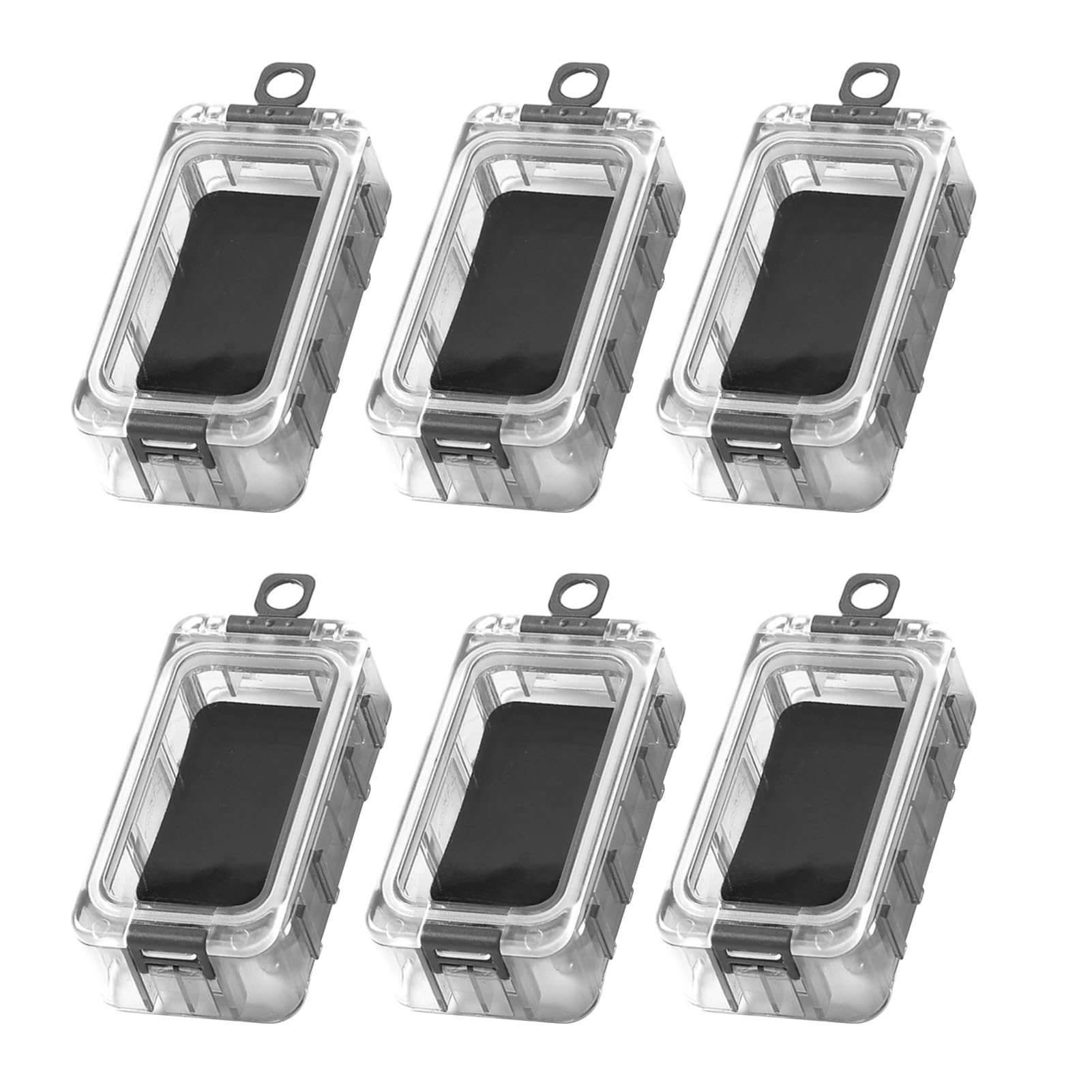 Fishing Tackle Box Night Glow Magnetic Rainproof Seal Tool Containers Bait Lure Storage (6Pcs)