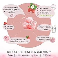 Vista 3 de Wel-B Fruta liofilizada, fresas frescas con yogur liofilizado a chips crujientes, aperitivo saludable para niños y adultos con sabor natural