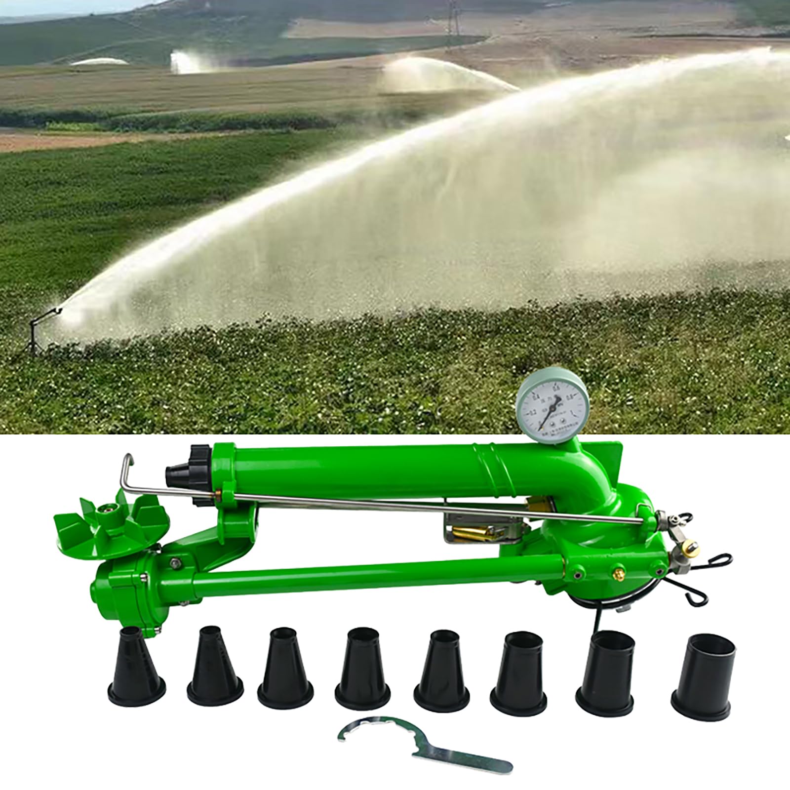 TOPWA 100 Pezzi Gocciolatori Regolabili Per Irrigazione A Goccia - Portata 0-70 L/h, Per Tubo 4/7mm